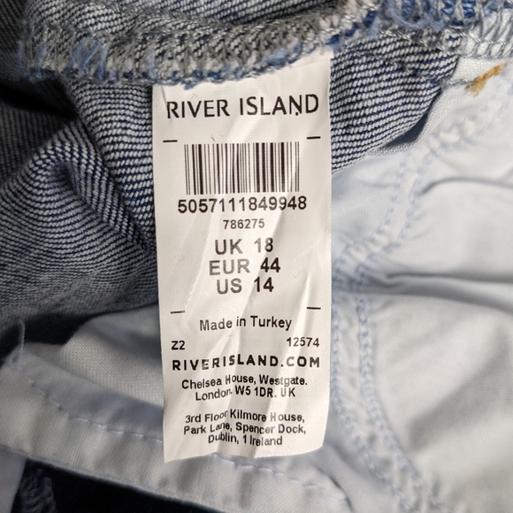 River Island High Rise Skinny Jeans 18 New With Tags - Picture 3 of 6